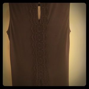 Smokey grey/deep purple sleeveless top